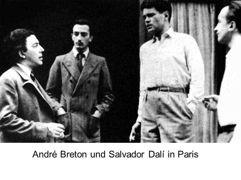 André Breton und Salvador Dalí in Paris